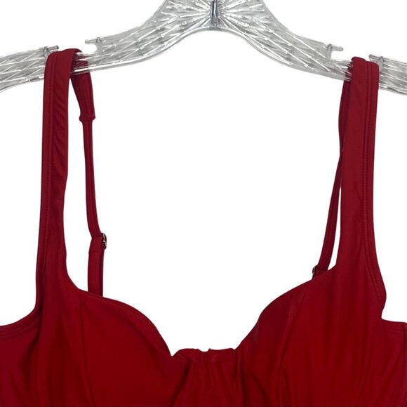 Wild Fable Underwire Bikini Top Womens Large Red Adjustable Straps - Picture 4 of 10